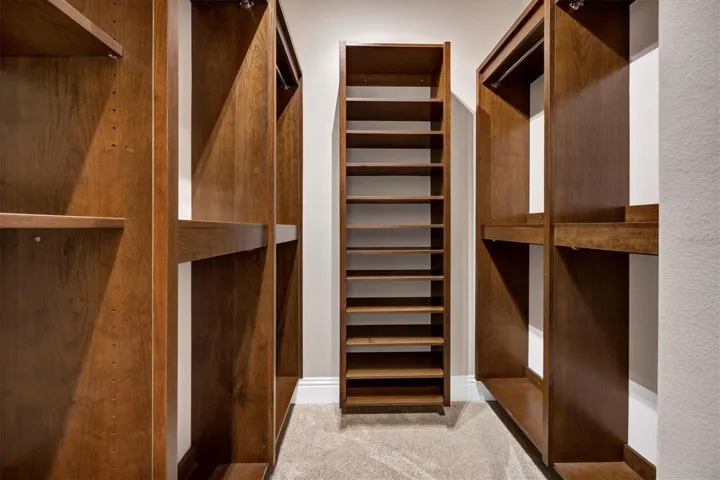Extensive built-ins for His Closet