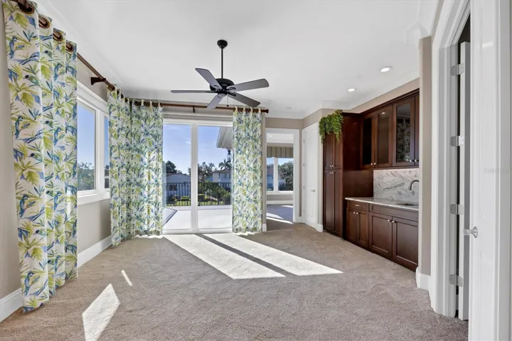 Third level Living Rm with wet bar