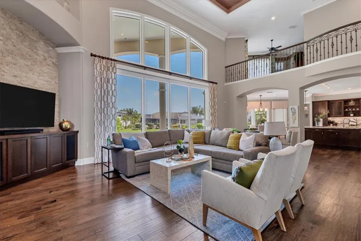 Grand Room with soaring 24' ceiling