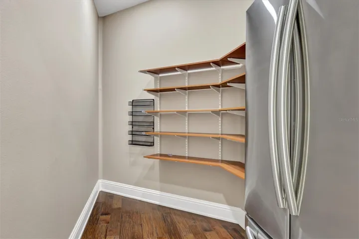 Oversized Pantry with full size refrig.