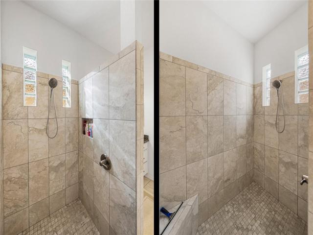 Master shower