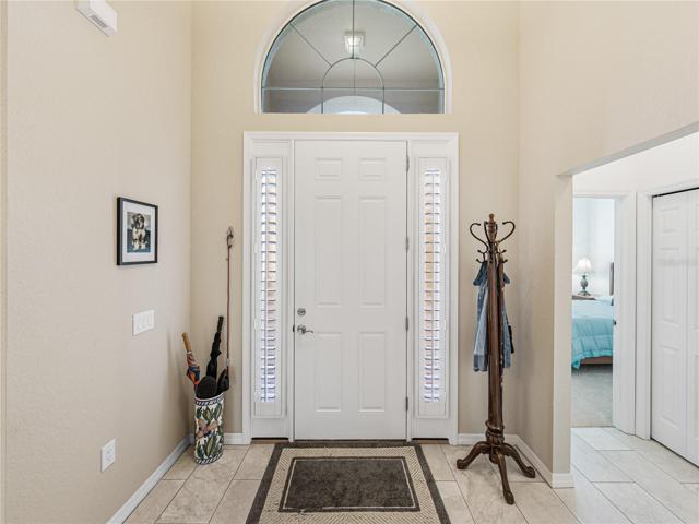Inside front entry