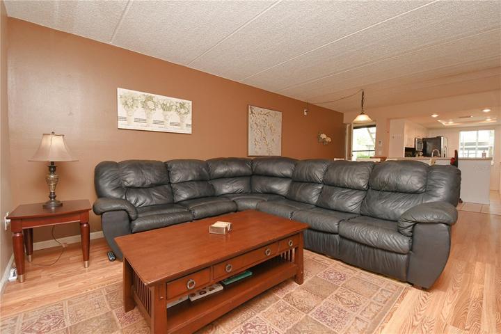 Family room. Laminate flooring throughout the entire home.