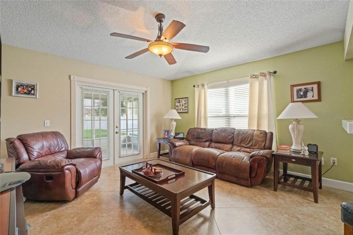 Family room view from formal living room