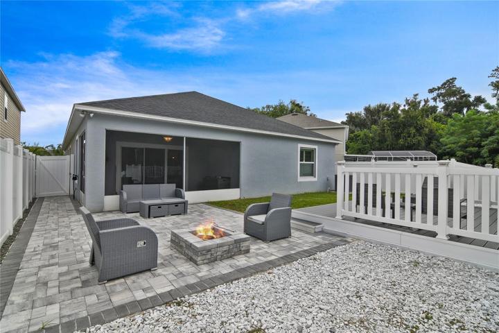 Enjoy evenings around the fire pit!