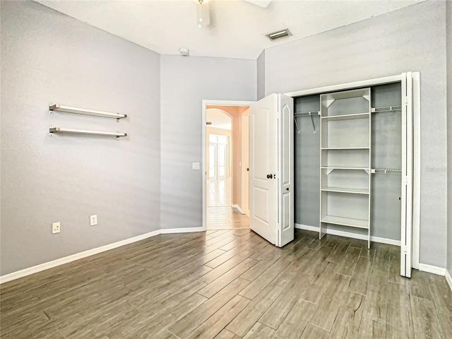 Bedroom Three Illustrating the Closet Built-Ins