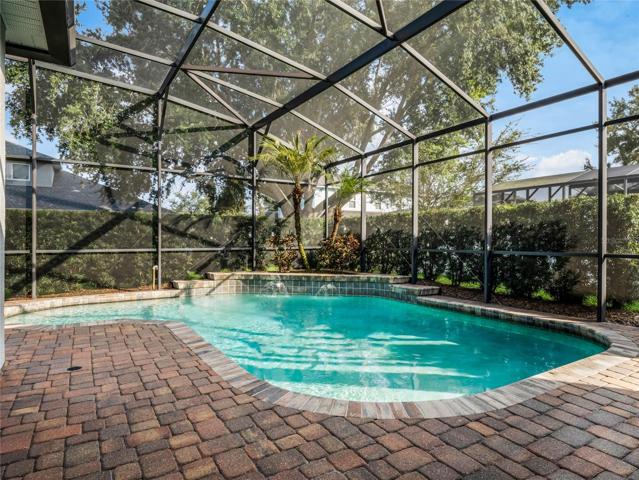 Screened pool