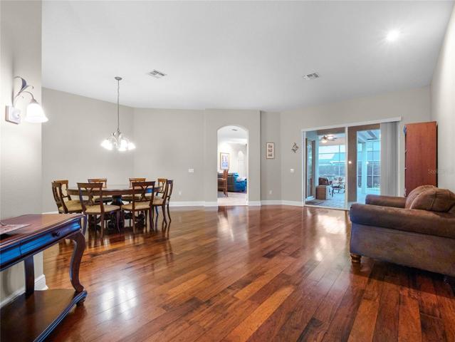 Huge formal living and dining room area
