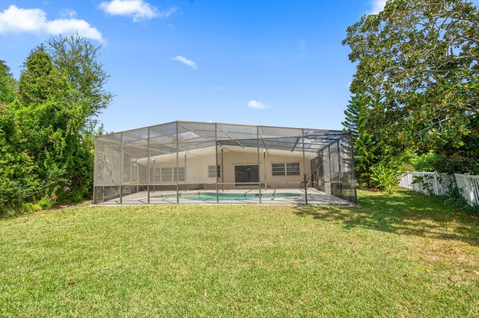 Not many waterfront lots have this amount of backyard