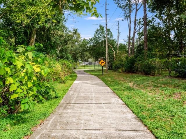 Trail behind your home to walk to schools!