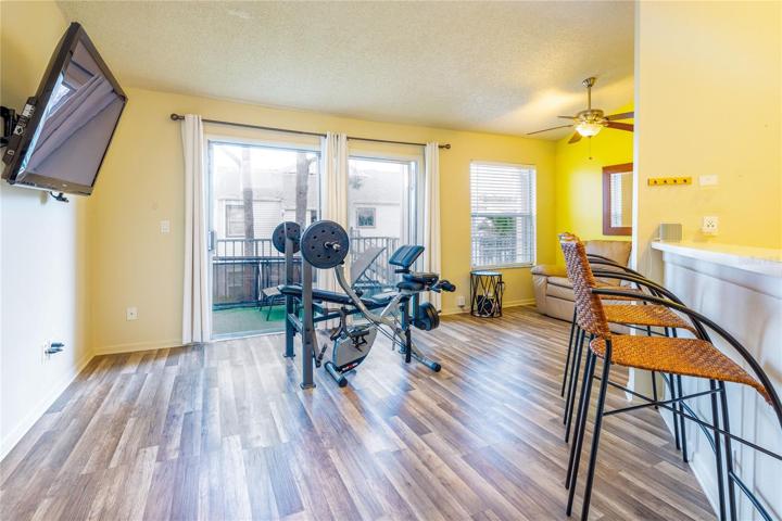 Natural light floods in the moment you walk in the door