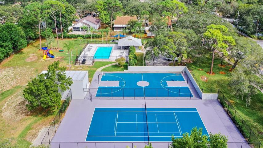 Tennis Courts Aerial W