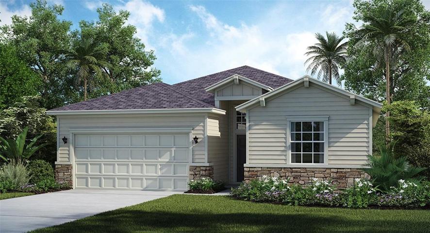 Artist rendering; illustration only; colors, features, and garage orientation may differ.