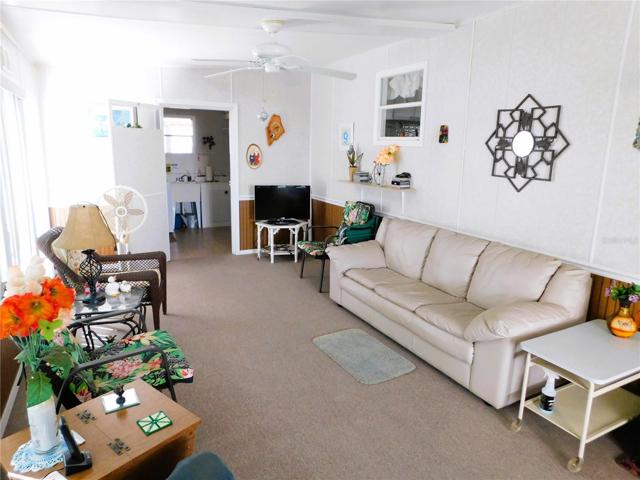 Florida room is off the carport.