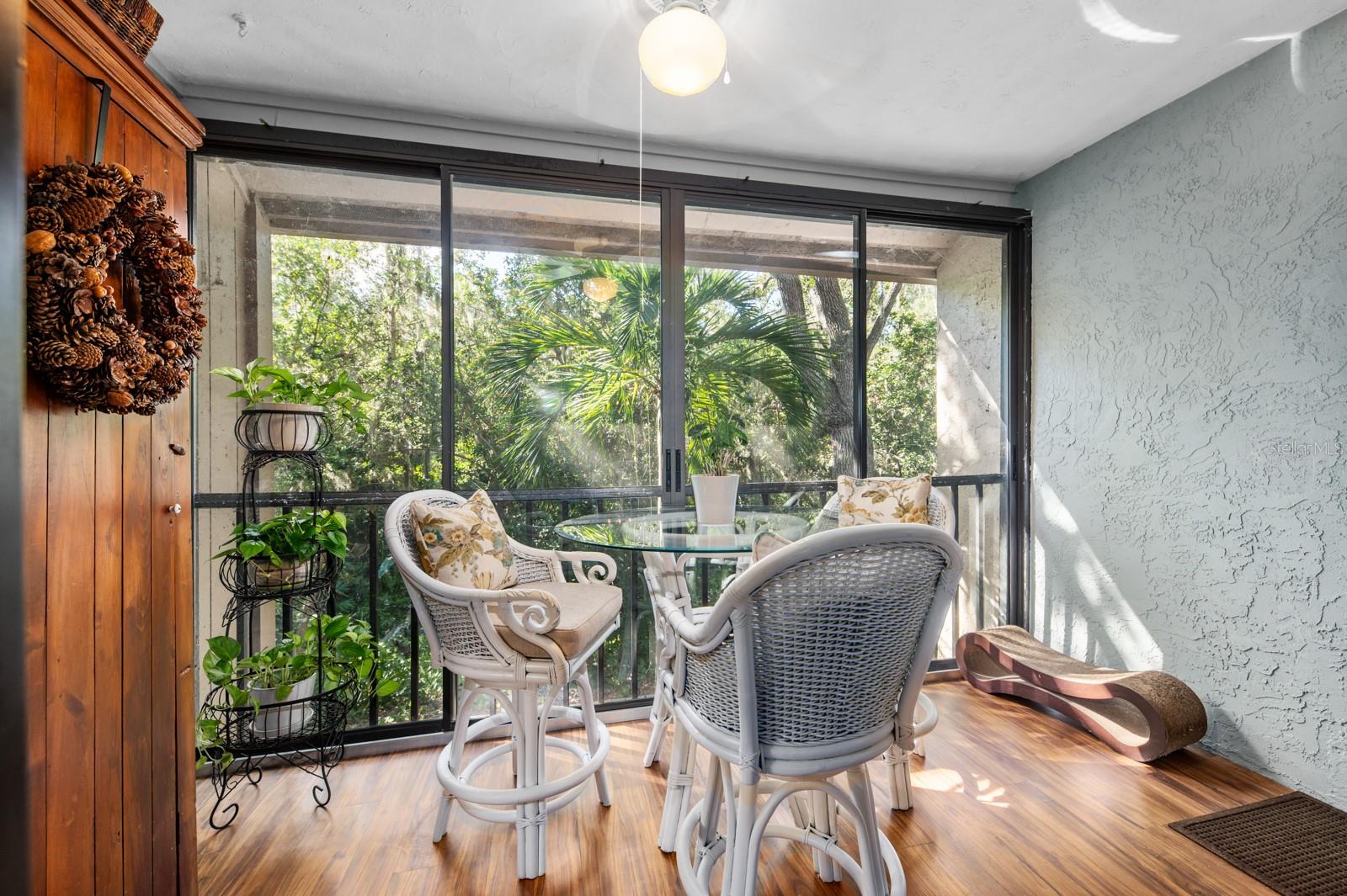 Lanai overlooking private preserve views