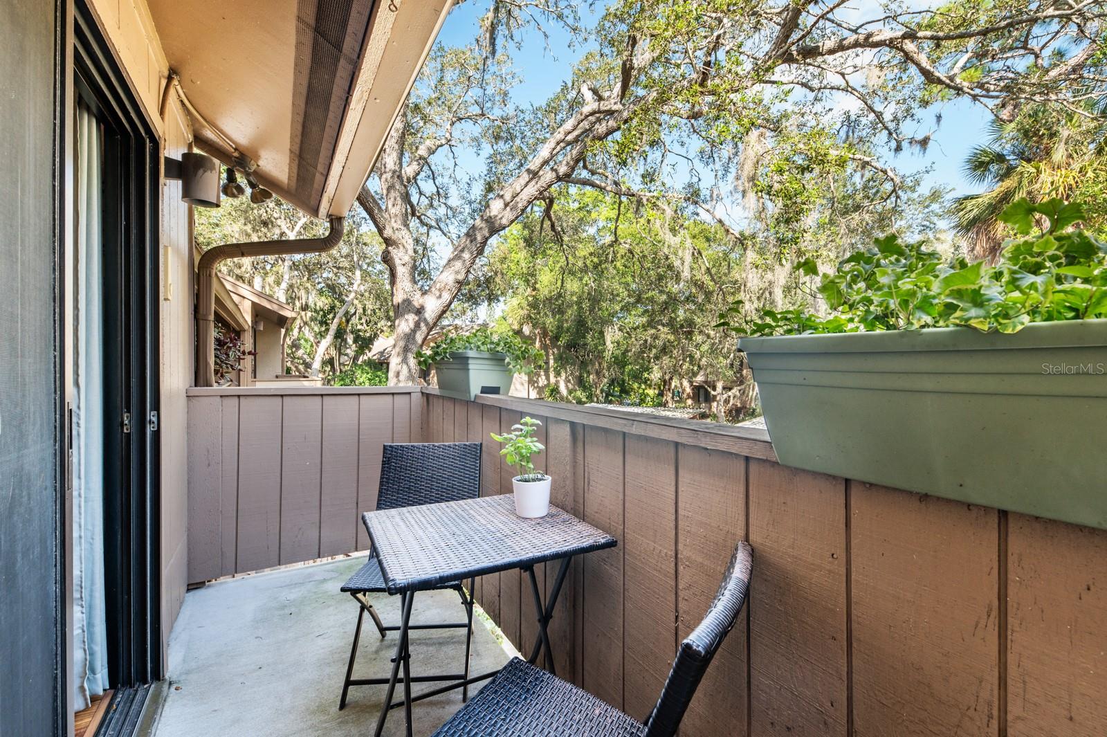 Front balcony off the kitchen