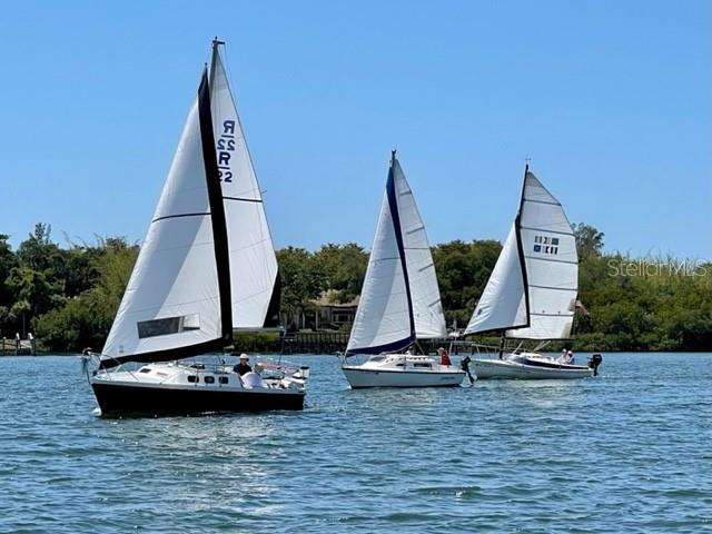 Very active sailing and watersports commmunity