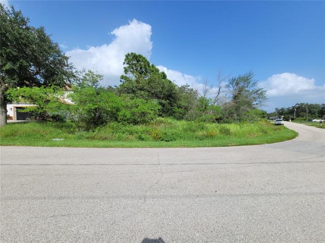SW corner of lot