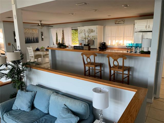kitchen bar area