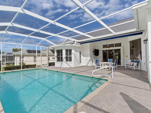 Heated pool with screened lanai