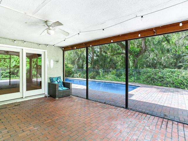 Screened lanai