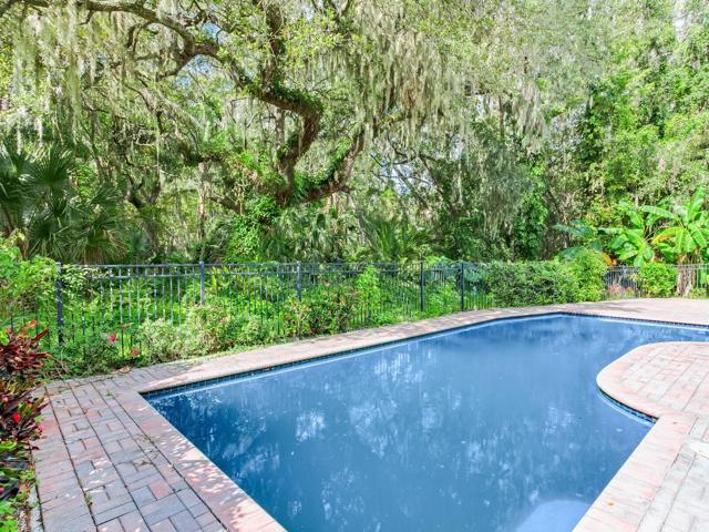 Pool facing Conservation area