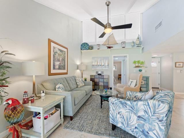 Living Room with view of high ceilings