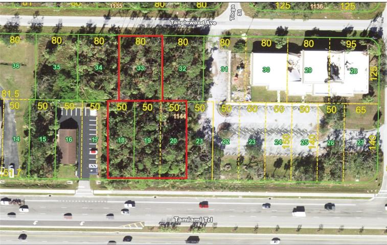 Combined parcels on US 41 and Tanglewood Ave.