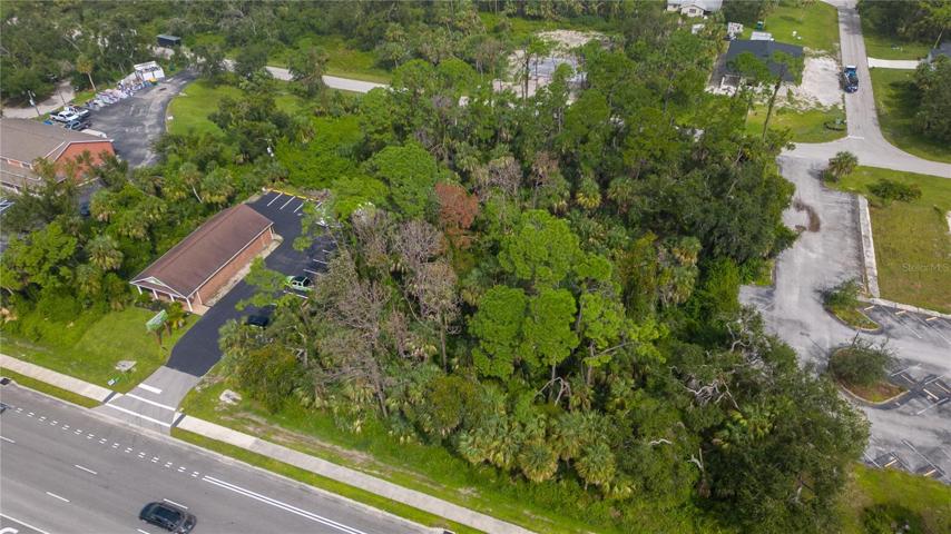 Front view of commercial lots
