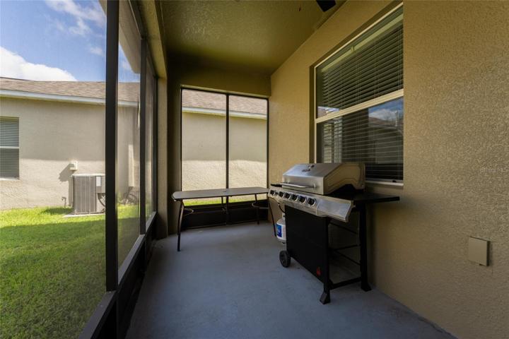 Back porch with screen.