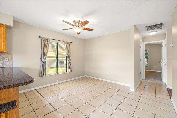 TILED FORMAL DINING ROOM!
