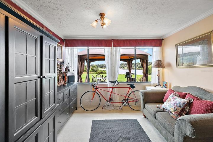 Sitting room in master bedroom with a view