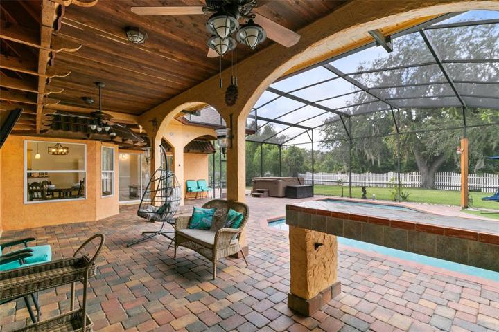 Covered Pool Deck