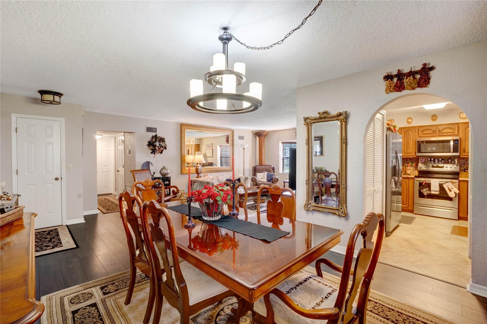 View of Dining Room looking towards Kitchen and Living Room