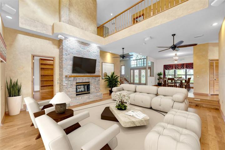 Virtually Staged Living Room