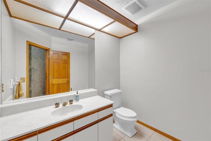 1/2 bath downstairs for your guest.