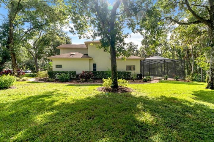 On over an acre privacy is not lacking