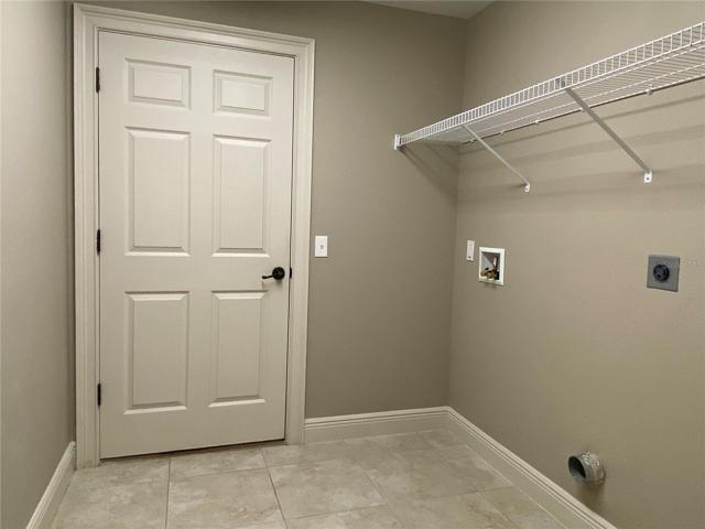 Laundry and access to garage