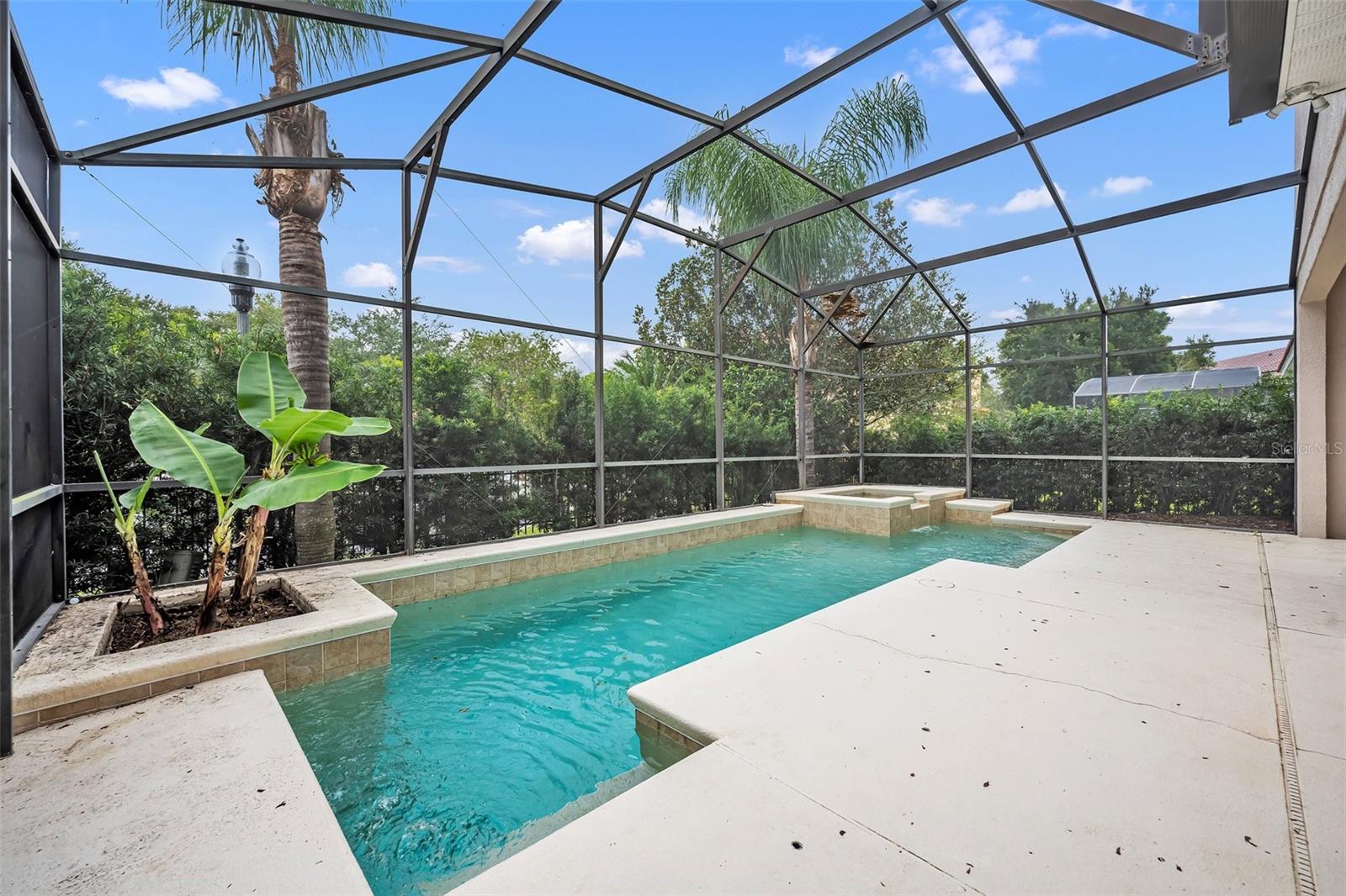 Private Screened Pool
