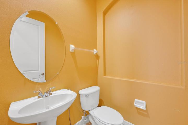 Half bath/powder room on First Floor