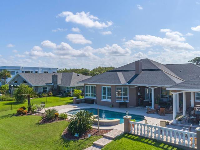 Aerial of exterior back of home
