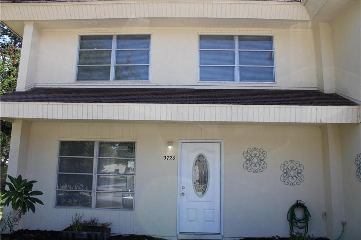 Front of townhome