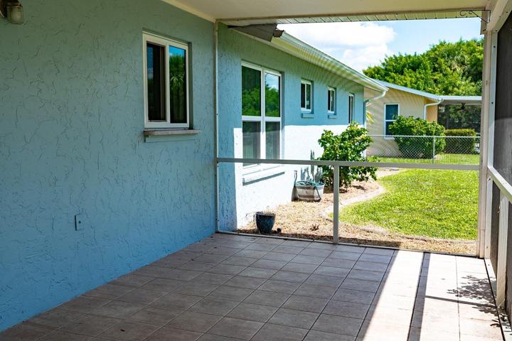 screened porch towards canal