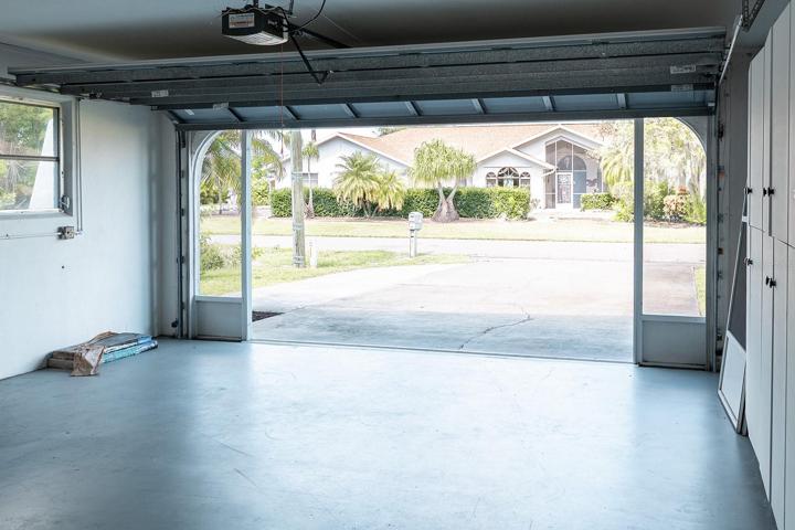 huge double car garage
