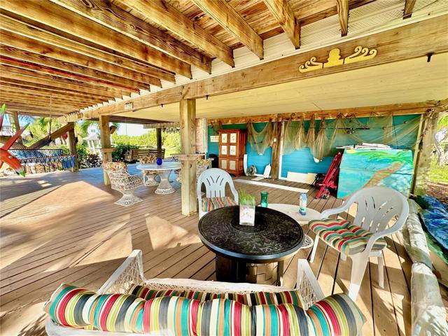 When the day is over and its time to entertain, there is no better place that the open air deck below.  Perfect place to host the GAME DAY TV Shows!