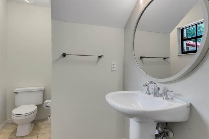 Downstairs half bath