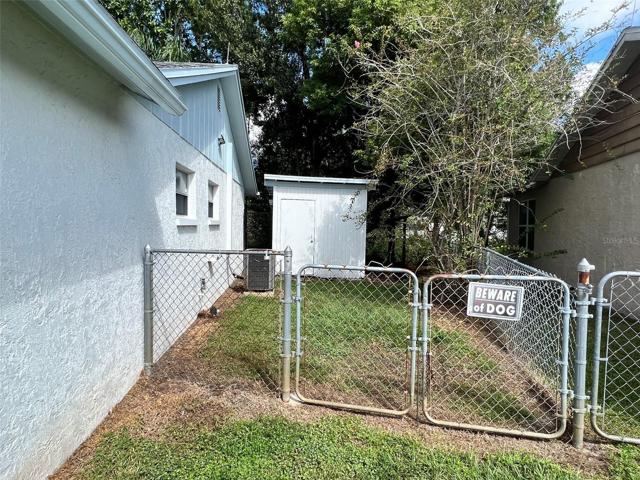 Side Yard with Storage