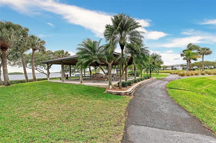 Pavilions and walkways throughout the community