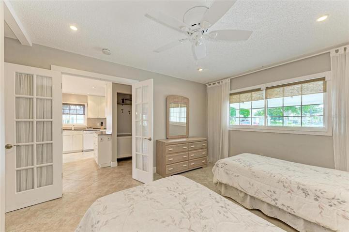 French doors on Guest Bedroom