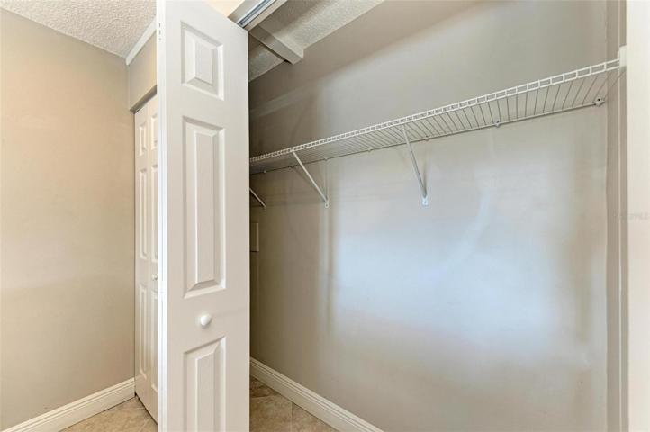 Inside of new guest bedroom closet